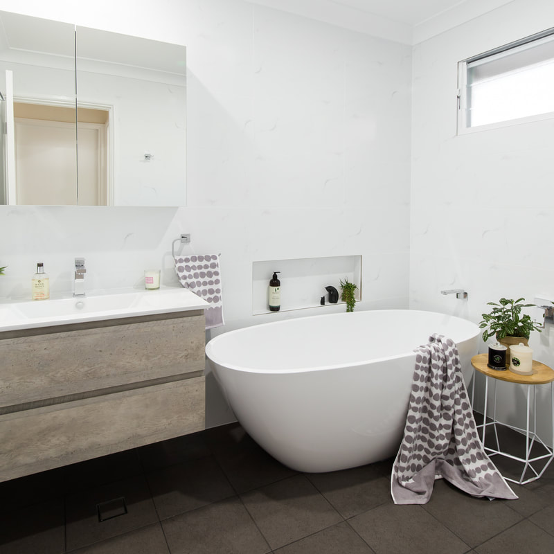 Open wet room bathroom by Northern Rivers Bathroom Renovations in Alstonville NSW 2477